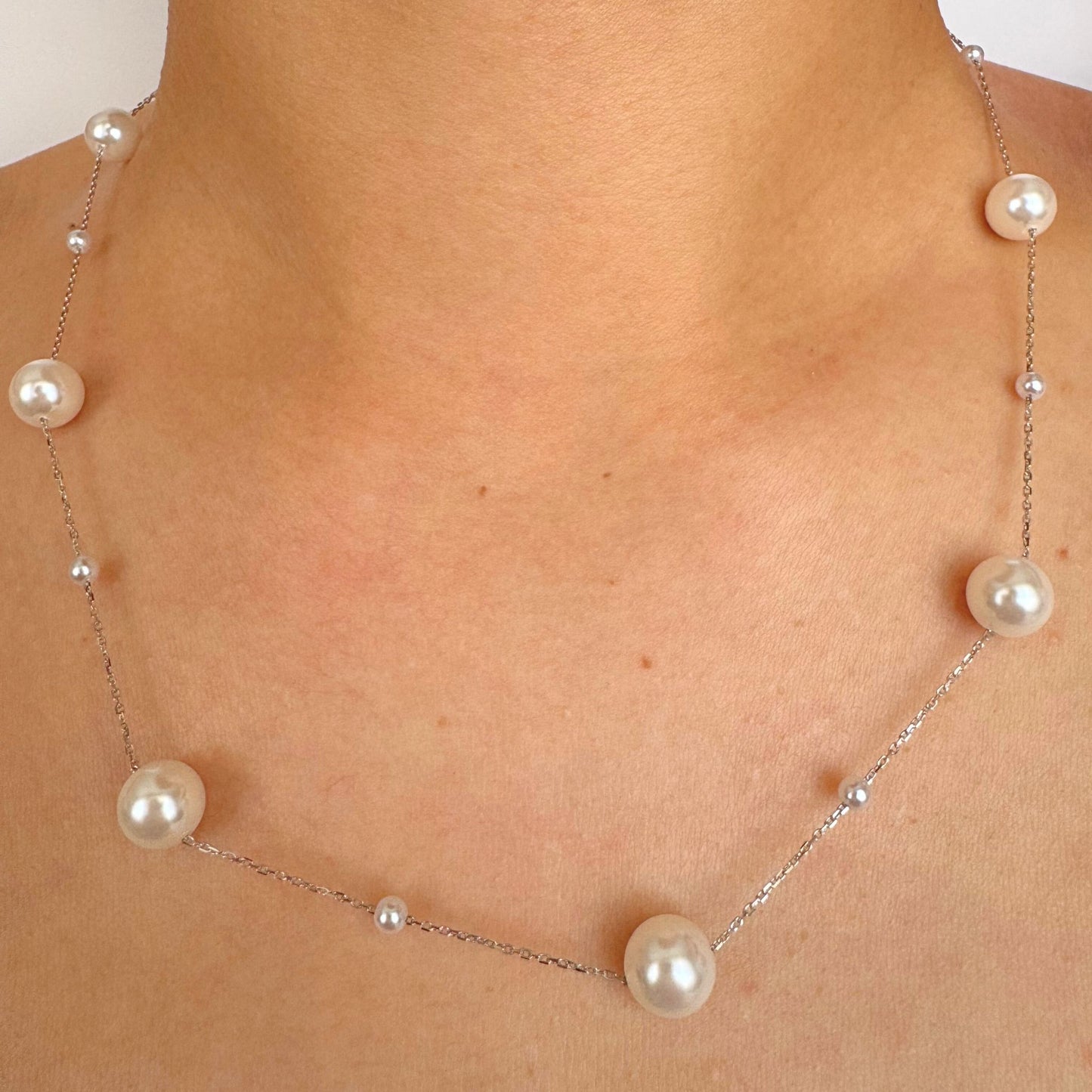Moonlit Pearl Necklace