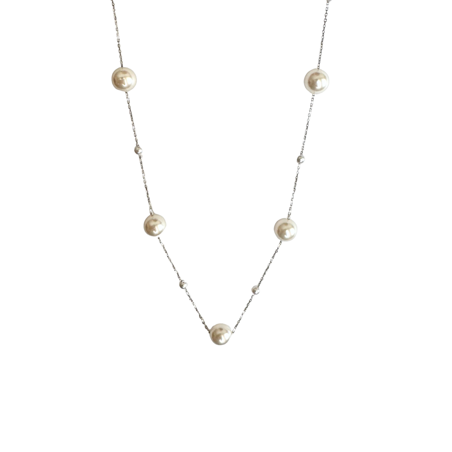 Moonlit Pearl Necklace