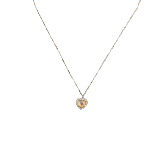 Quartz Heart Necklace