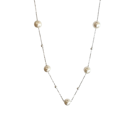 Moonlit Pearl Necklace