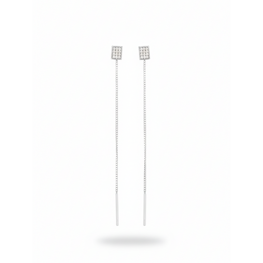 Silver Threader Earrings